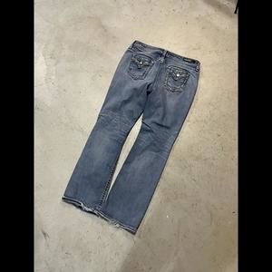 Vigoss Womens New York Boot Cut Jeans 13/14 Embellished Embroidered Dark Denim